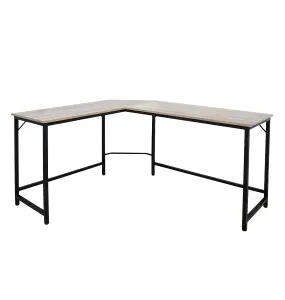 Hallowood Furniture Dudley Metal Corner Desk