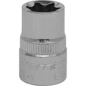 Premium E14 TRX Star Socket Bit - 3/8" Square Drive with Knurled Grip