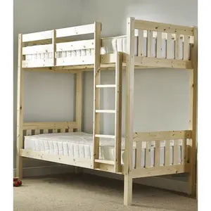 Cambridge Solid Pine Heavy Duty Bunk Bed Short-Single (90cm by 160cm)