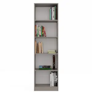 Albee Bookcase Clay / (5 Shelves) 182cm H x 50cm W x 30cm D