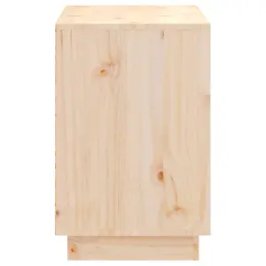 Shoe Cabinet 110x34x52 cm Solid Wood Pine