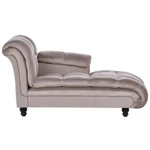 Left Hand Chaise Lounge Taupe LORMONT