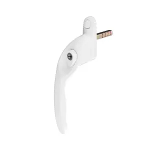 Securit UPVC Left Hand Espag Lock Window Handle White (One Size)