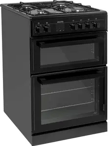 Electriq 60cm Dual Fuel Cooker - Black