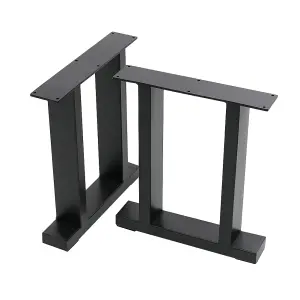 Black Furniture Legs Metal Table Leg,2PCS,W 35 cm x H 40 cm