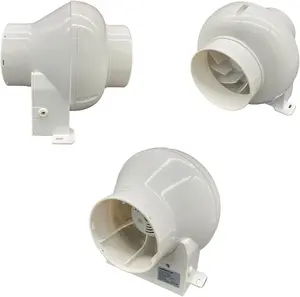 AirTech-UK Bathroom Centrifugal Fan Kit - Loft Ceiling Mount Extractor Duct Vent 4" (100MM)