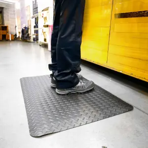 Nicoman 15mm Thick Tough Heavy Duty Anti-Fatigue Mat 60 x 90cm Black