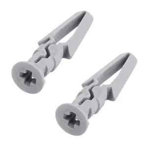 50 x Genuine Rawl Plasterboard Hollow Wall Plugs 7 x 35mm Expansion Fixings, Grey