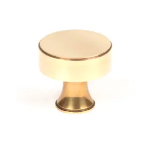 From The Anvil Aged Brass Scully Cabinet Knob - 38mm