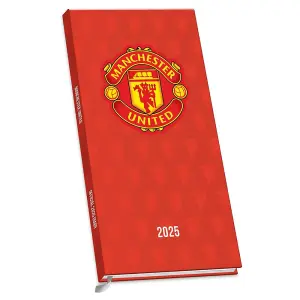 Manchester United FC 2025 Slim Diary Red/Yellow (One Size)