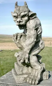 Stone Cast Guardian Gargoyle Statue