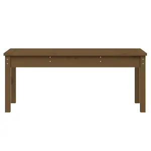 Berkfield Garden Bench Honey Brown 109x44x45 cm Solid Wood Pine