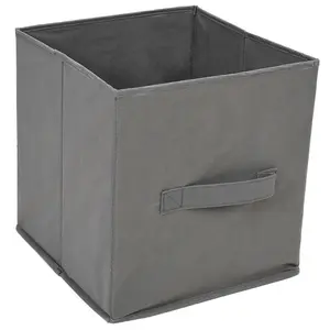 Berkfield Storage Cabinet with 3 Fabric Drawers Grey 34x34x101 cm Steel