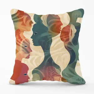 Coloured Silhouette Outdoor Cushion 45cm x 45cm