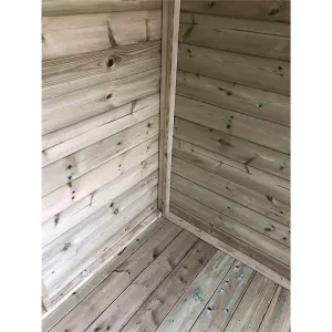 15 x 30 Pressure Treated T&G Wooden Summerhouse + Overhang + Long Windows  (15ft x 30ft) / (15' x 30') (15x30)