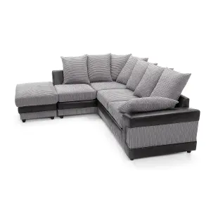 Dino Corner Sofa in Grey Left Facing