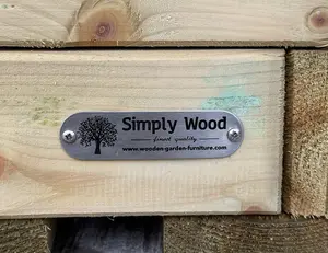 Simply Wood Signature SQUARE Planter - Compact X 2