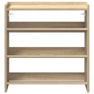 Berkfield Shoe Rack Sonoma Oak 60x25x62 cm Engineered Wood