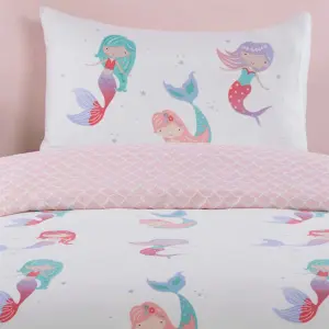 Little Mermaids Polyester Microfibre Duvet Set With Pillowcase