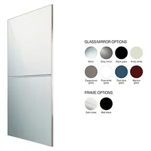 Minimalist Panel 1 door Sliding Door kit (H)2480mm (W)1200mm