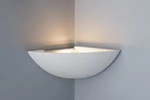 Luminosa SANTORINAP Plaster Wall Light White 29x21x11.5cm