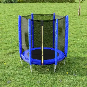 Outdoor Trampoline with Safety Enclosure for Kids Entertainment 5Ft Dia