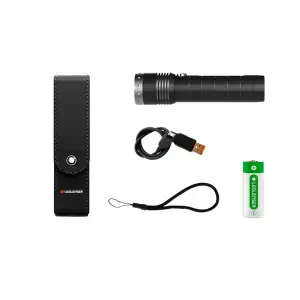 Ledlenser MT14 Rechargeable 1000 Lumen 320m Range Hand Torch For Outdoors Walking and Hiking