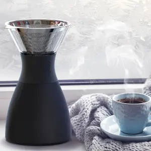 Pour Over Coffee Maker 1000ml Black