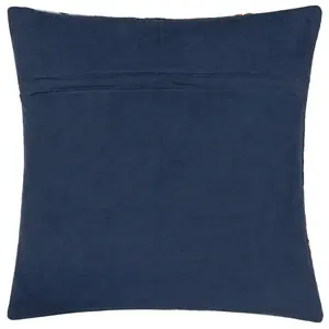 Janey Navy Square Throw Cushion Covers