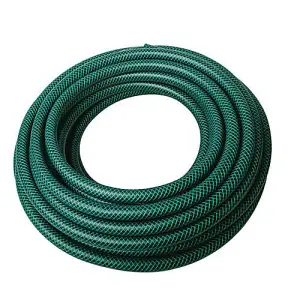 15m Reinforced PVC Hose Pipe 1/2" Inch Diameter Kink Resistant Garden Watering