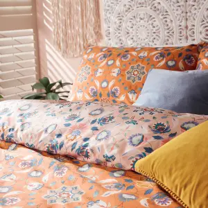 furn. Folk Flora Floral Reversible Duvet Cover Set