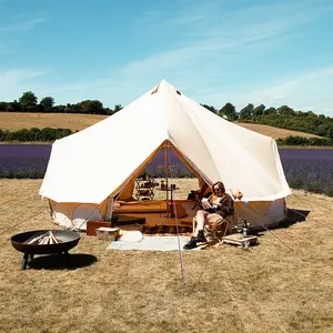 6m Bell tent - Canvas 285 - Quad Door