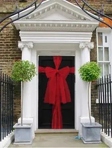 Christmas Decoration Front Door Bow Wedding Traditional 9m To Make Doors Festive Red