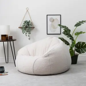 Tommen Sherpa Fleece Fluffy Bean Bag Chair