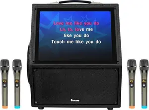 Mr Entertainer Digibox Pro. Portable Touch Screen Karaoke Machine And Media Player (4 X Wireless Microphones)