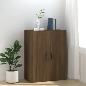 Berkfield Hanging Cabinet Brown Oak 69,5x34x90 cm Engineered Wood