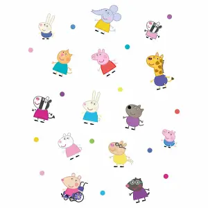 Stickerscape Peppa Pig and Friends Window Sticker Pack Children's Bedroom Playroom Décor Self-Adhesive Removable