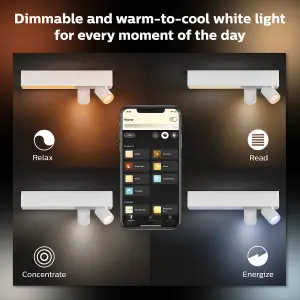 Philips Hue White and Colour Ambiance Centris 2-spot ceiling light