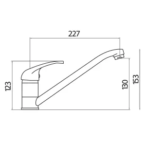 Mexico Kitchen Sink Mixer Tap Brushed Nickel