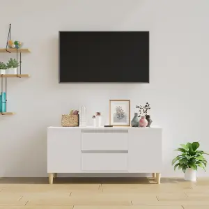 Berkfield TV Cabinet White 102x44.5x50 cm Engineered Wood