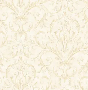 SK Filson Cream Damask Wallpaper