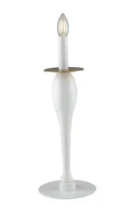 Luminosa ARMSTRONG Table Lamp White 18x45cm