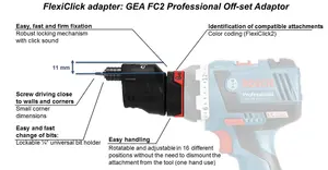 Bosch GFA 18-E Professional FlexiClick Off-set Angle Attachment