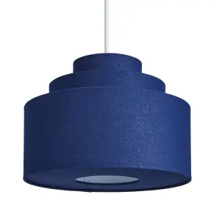 Inlight Palma Navy Tiered Lamp shade (D)30cm