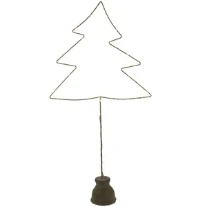 Metal LED Tabletop Tree