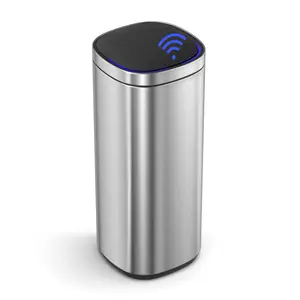 Gavino Motion Sensor Rubbish Bin - 50L Silver