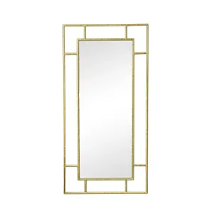 Melody Maison Large Gold Framed Wall Mirror 120cm x 60cm