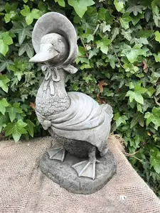 Jemima Puddle Duck Stone Statue Beatrix Potter British Made Outdoor Garden Ornament