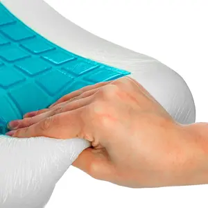 LIVIVO Cooling Memory Foam Contour Pillow with Gel