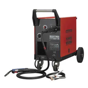 Sealey Professional Gas/No-Gas MIG Welder 170A with Euro Torch MIGHTYMIG170